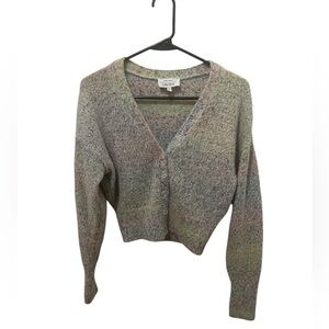 & Other Stories Pastel Cropped Cardigan Sweater Size XS